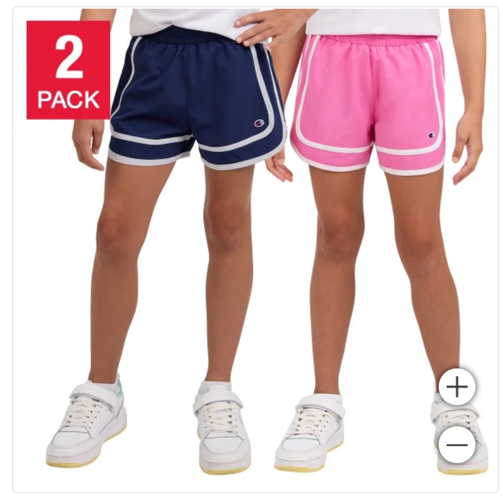 Champion Kids' Navy and Pink Shorts Set